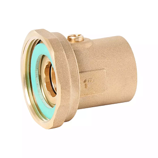 Соединение с накидной гайкой 1 1/2″ х 1″, со встроенным шаровым краном VIEIR VR380  (80/10)