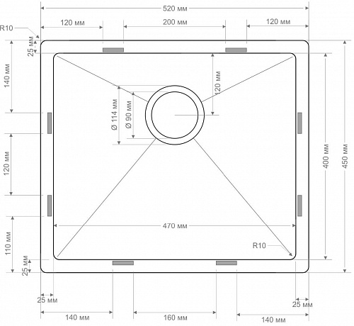 Кухонная мойка Seaman Eco Bremen SBO-5245