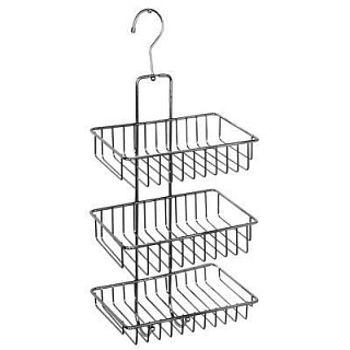 Полка (Milardo) 15 прямая трехъярусная с крючком, проволока стальная, 015W03HM44