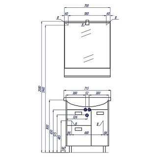   70 "-70"  1 .+2. / AQUATON 1A208701BAC20 (.,70)