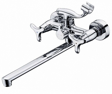 Смес д/ванны Kaiser Trio 3-х листн. длин. кер.излив (57055)