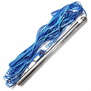 Насос скваж 3" ASP1E- 75-75, G1"вн.р., Qmax=50л/мин, Hmax=85м, 1х220В, P1=0.92кВт, кабель 50м (3275) Aquario