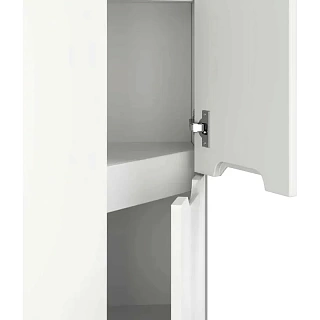 Пенал напольный угловой "Айленд" 30см белый Onika