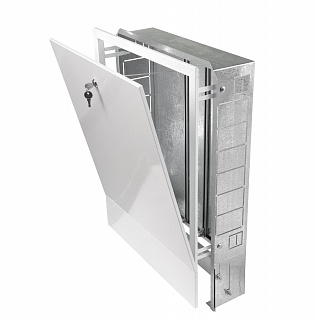 Шкаф коллекторный встраиваемый ШРВ-4 670x125x894 (11-12) STOUT (SCC-0002-001112)