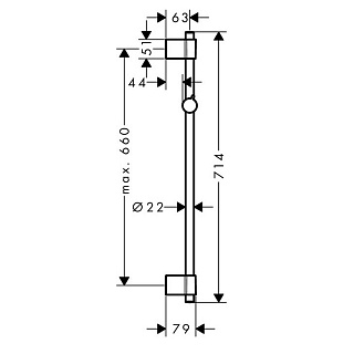 Стойка д/душа MAGNUS из нержавеющей стали марки 304 под ЗОЛОТО (9251)