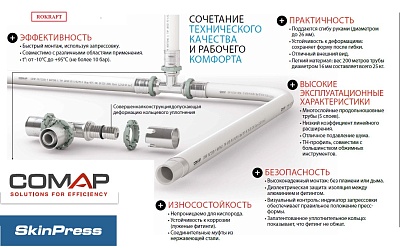 Труба 16х2,0  PN10 белая в бухтах 200m Comap MultiSKIN4 (B112002003)