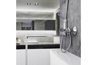 Смеситель д/ванны "Katagami" (KAT-1015) длиный излив TOKITO снято с производства