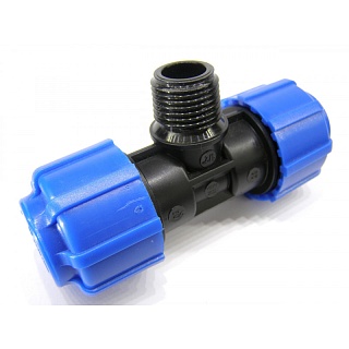 Тройник с нар.р. ф50х1 1/2"х50 ТПК-АКВА (15)