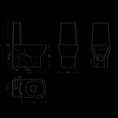 Унитаз-компакт "INFINITY" м/лифт, б/съем( Самара)