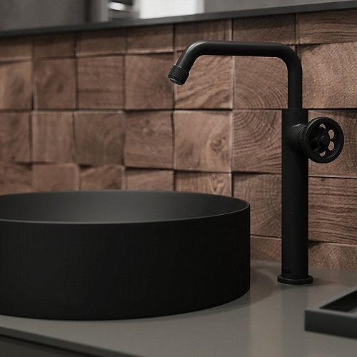 Смеситель для настольного умывальника, черный, Grange, IDDIS, GRABLR1i01