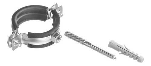 Хомут сантехнический  4" (108-116) М10 комп. дюбель+шпилька (100)