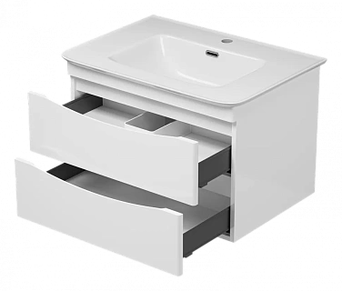 Комплект мебели 70 "Мираж-70" подвесная 2 ящ. белый MISTY (ум.Royce Calypso-70)