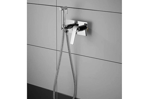 Смеситель с гиг. душ встраиваемый хром SHEVANIK S8005