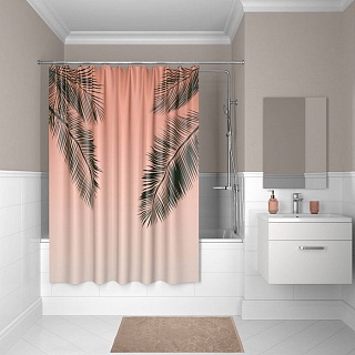 Штора для ванной комнаты, IDDIS, 200*180 см, полиэстер, Basic B33P218i11 (9811)