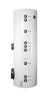 Бойлер Viena ST 300D (напольный, нерж. сталь 316, 2 змеевика 30+39Квт, фланец для прочистки)