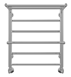 Полотенцесушитель 500х591 П6 "Анкона" с полкой TERMINUS СНЯТ С ПРОИЗВОДСТВА