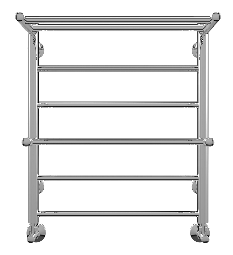 Полотенцесушитель 500х591 П6 "Анкона" с полкой TERMINUS СНЯТ С ПРОИЗВОДСТВА
