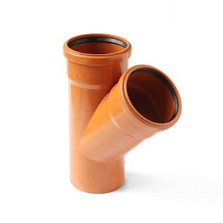 Тройник 160/110/45 нар. ПРО АКВА Terra