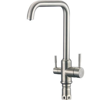 Смеситель д/кухни SHEVANIK с фильтром нерж  S268B