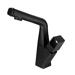 Смеситель д/кухни "SOUL" черный с вытяжным изливом  (LM6008BL)  LEMARK 