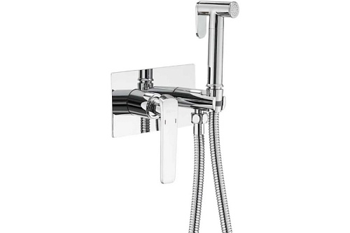 Смеситель с гиг. душ встраиваемый хром SHEVANIK S8005
