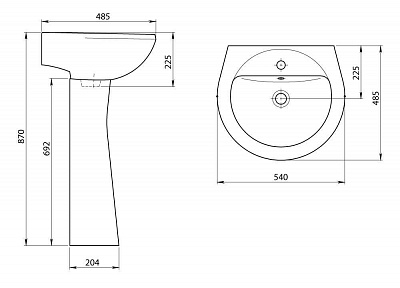 Умывальник "Соната" бел. (Воротынск)
