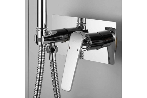 Смеситель с гиг. душ встраиваемый хром SHEVANIK S8005