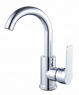 Смеситель д/умывальника PROFF поворотный излив, нерж.ст. хром d35  3532 ARGO 44440