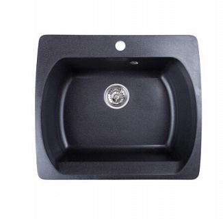Мойка гранит FOSTO NOVA 60-53 (черный) без сифона