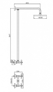 Душ.система Haiba HB2413