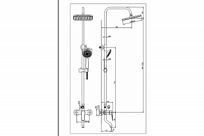 Душевая система "RAIN" (RAI-1013) TOKITO снято с производства