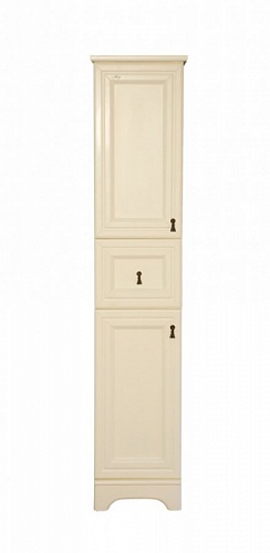 Пенал напольный "Лувр" левый белый MISTY АКЦИЯ!!!