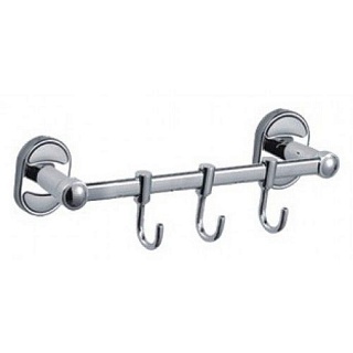 Вешалка 3 крючка хром  (HB205-3)