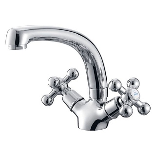 Смес д/раковины Kaiser Carlson Lux крест (11061)