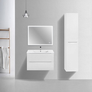 Комплект мебели 80 "Mia Slim-80" подвесная белый глянец Vincea (ум VBS-13980S1)