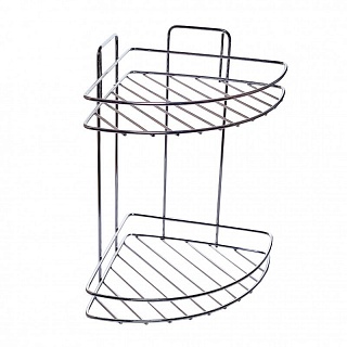 Полка угловая STAINLESS-2 ZOLLEN (арт.CR803942) нерж.ст.304