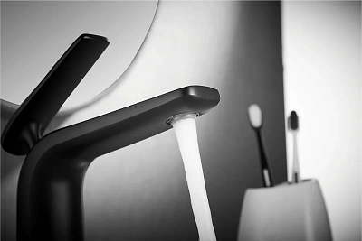 Смеситель д/раковины ROSE черный R3901H