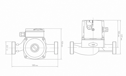 Насос циркул. ЦИРКУЛЬ 25/40 с гайками (Джилекс) (2540)