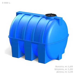 Емкость G-5000 (ВxШxД: 1.85x1.80x2,380м) цвет синий ВЫГОДА