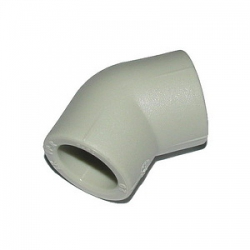 Колено 25*45 серый (50/250) ПРО АКВА (PA13510PG)