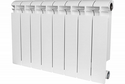 Радиатор биметаллический боковое подключение ALPHA 350 (SRB-2310-035010) Stout 10 сек. ВЫГОДА