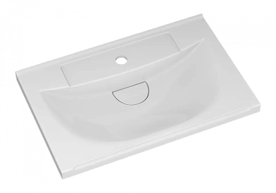 Комплект мебели 60 "Модерн-60" напольная 2 ящ. белая матовая эмаль MISTY (ум.EVVA,60)