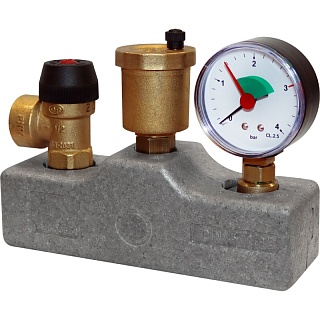 Группа безопасности котла 1" (до 50 кВт) (в теплоизоляции) (503.528) SVS-0040-055032 STOUT