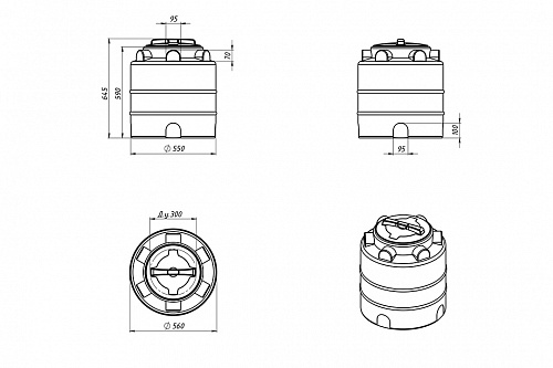Емкость ЭВЛ-Т 100л