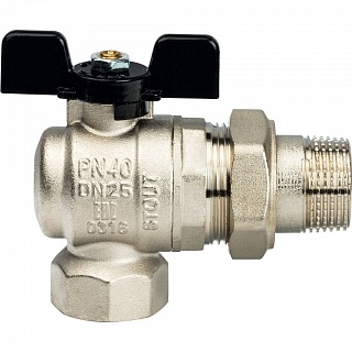 Кран шар. полнопроходной с амер. угл. баб. ВН 1" (SVB-0008-000025) STOUT 