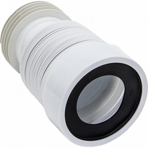 Слив для унитаза  армированный гофрированный L200-350мм 70984968 (25)