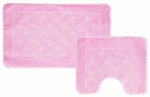 Набор ковриков (2предмета) КЛАССИК темно-серый 55х90см+45х55 (00361)