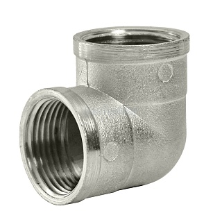 Уголок 1 1/4" г/г латунь никель LD