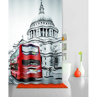 Штора для ванной комнаты, IDDIS, 180*200 см, полиэстер, 542P18Ri11вывод из ассортимента