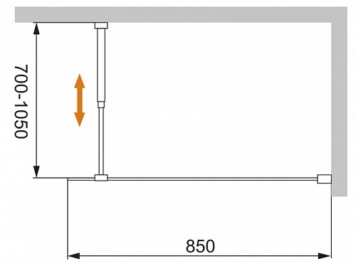 ДУШЕВАЯ ПЕРЕГОРОДКА CEZARES LIBERTA-L-1 85-C-Cr